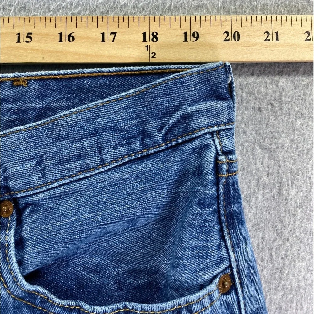 Levis‎ 501 Jeans Mens 40x30 Blue Med Wash Denim Button Fly Straight 100% Cotton